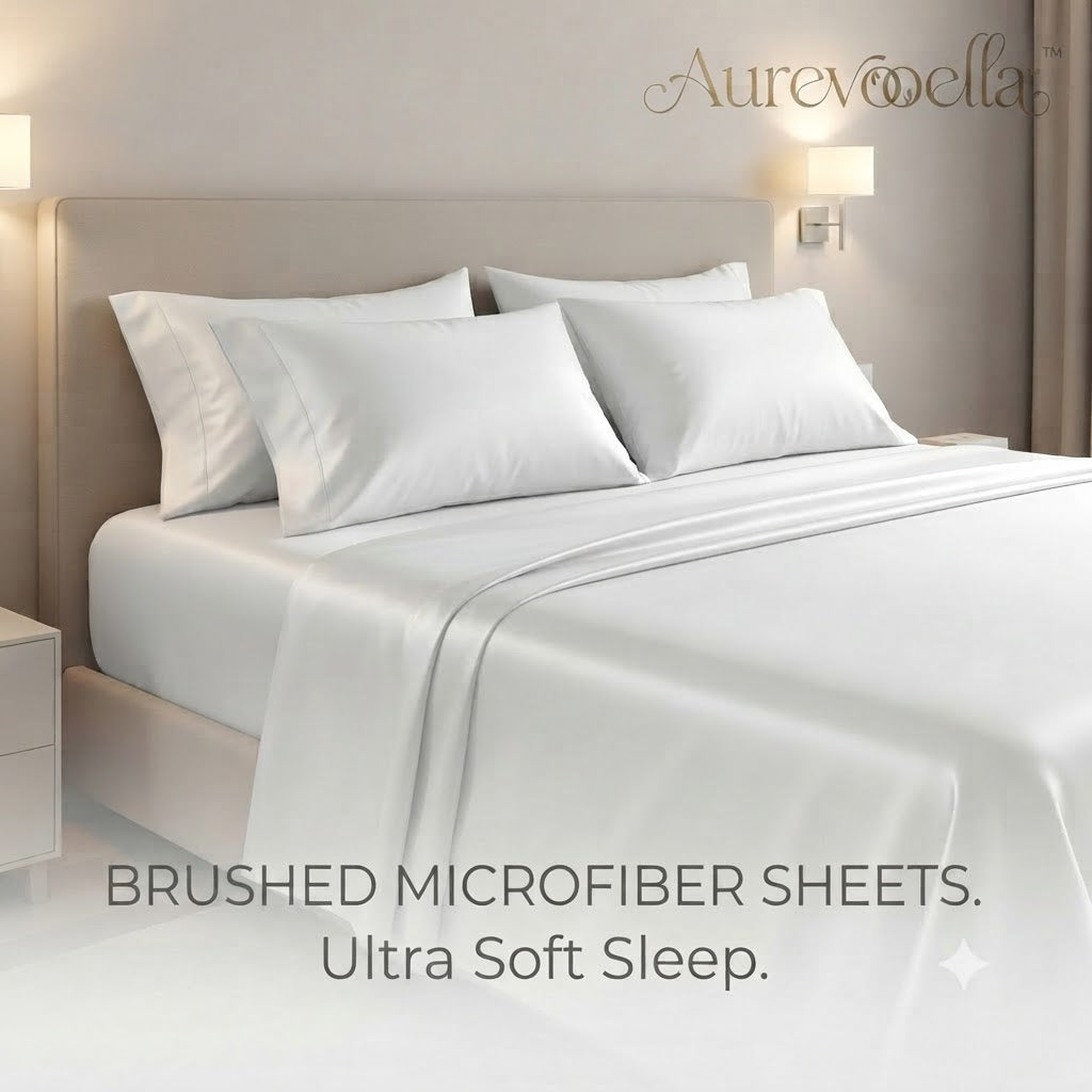 Aurevooella™ Soft Brushed Microfiber Sheet Set